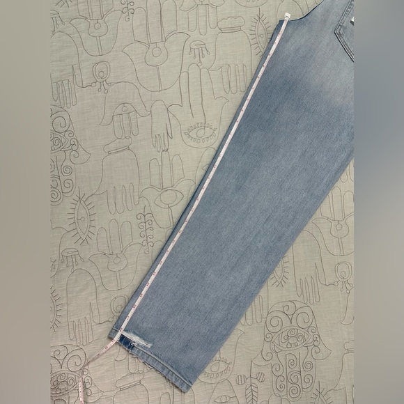 NWT Etica Tyler Vintage Straight Sz 27 Sea Foam Distressed - Picture 9 of 11